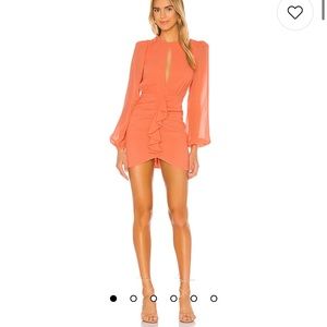NBD Arijana Mini Dress in Coral